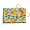 Kartos Oranges Italian Wrapping Paper, Folded