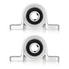 Pack of 2 Pillow Block Bearings 10 mm Inner Diameter,