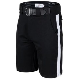 Smitty | FBS-181 | Football Shorts | 9" Inseam | 1.25" White Stripe | Premium Knit Polyester Fabric | Elite Quality (44)
