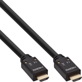 InLine 17510B HDMI Active Cable HDMI High Speed with Ethernet 4K2K Male / Male 10 m Black / Gold
