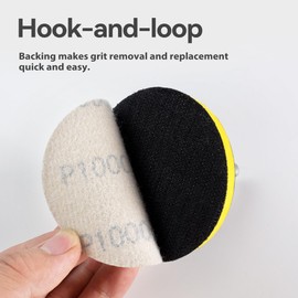 CowboyBOB 50PCS 3 Inch Hook and Loop Sanding Discs Orbital Sander Sandpaper for Orbital Sander Include 40/60/80/120/220/320/400/600/800/1000 Grits Sanding Discs for Woodworking Automotive Metal