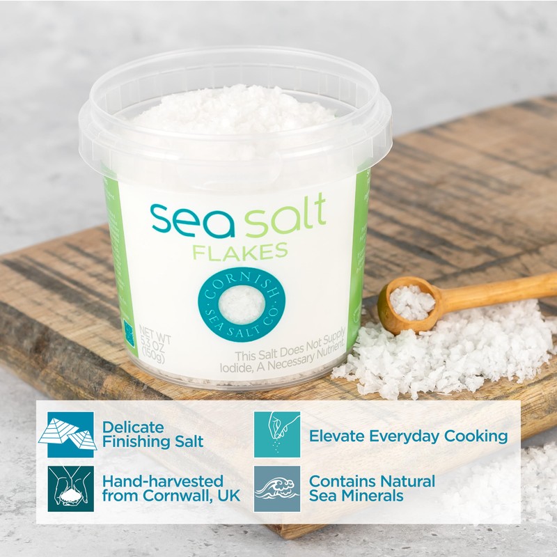 Cornish Sea Salt Mineral Flakes | Cooking & Hydration |