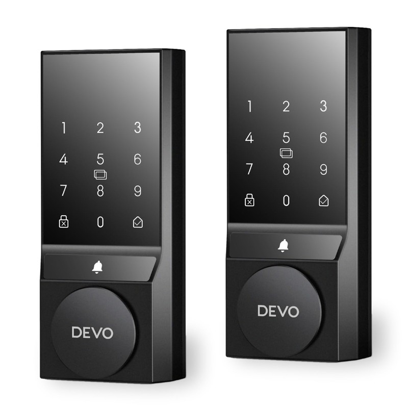 2Pcs Devo G4 Smart Locks for Front Door, Keyless Entry,