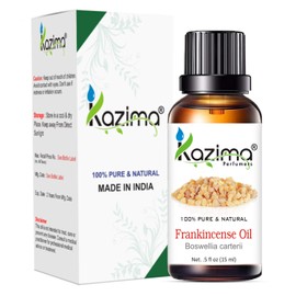 KAZIMA Frankincense Essential Oil - 100% Pure Natural & Undiluted For Skin care & Hair Care (15ml)