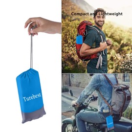 Turebest Beach Blanket 79 * 55inch, Compact Sand Proof and Waterproof Picnic Blanket, with Portable Storage Bag, Great for Outdoor Travel Camping Hiking Festival Park Sports