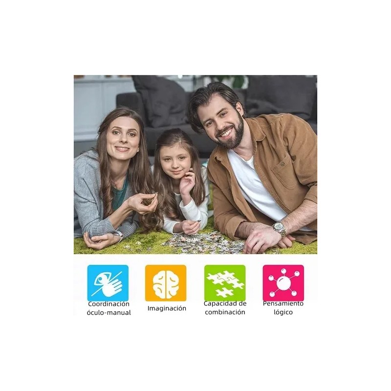 Rompecabezas De Luna De 1000 Piezas Juguetes Antiestres