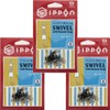 IPPON Swivel with Round Snap, Medium, 10 Pieces, Set of