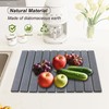 Large Stone Drying Mat for Kitchen Counter Diatomaceous Earth Collapsible