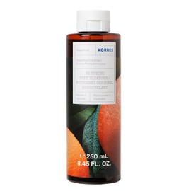 KORRES Grapefruit Sunrise Revitalising Shower Gel with Active Aloe Vera, Dermatologically Tested, Vegan, 250 ml