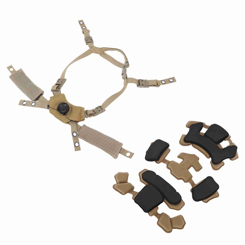 Helmet Dial Suspension System Chin Strap Helmet Padding Kit for