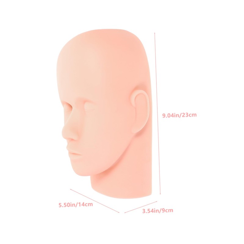 OHPHCALL Professional Eyelash Extension Training Head for Beginners Mannequin Head