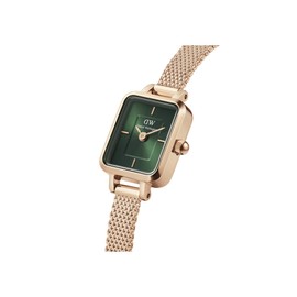 Daniel Wellington Quadro Mini 15.4 x 18.2, Rose Gold-Emerald, Minimalist