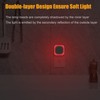 YUNLEX 2 Pack Plug in Red Sleep Night Light, Auto
