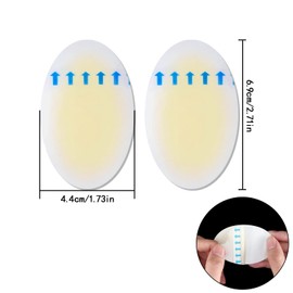 Blister Prevention Bandages, 10 Pcs Heel Hydrocolloid Bandages for Protect Fingers, Toes, Forefoot, Heel from Rubbing Shoes (Round)