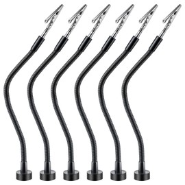 Honoson 6 Pack Magnetic Helping Hands Soldering, Flexible Gooseneck Metal Arms Third Hand Tools for Automobile Electronics Soldering Jewelry, Painting Art Crafts Hobby with Adjustable Alligator Clips