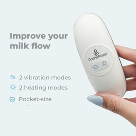 Primo Passi Lactation Massager, Vibration & Heat for Milk Flow for Nursing & Breastfeeding | Helps with Clogged Milk Ducts