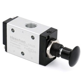 Heschen Pneumatic Air Valve, Hand Draw Valve 3R210-08 3 Way 2 Position PT1/4 Normally Closed