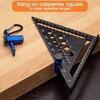 Stair Gauge Framing Square Aluminum Hexagonal Flat Gauge with Wing