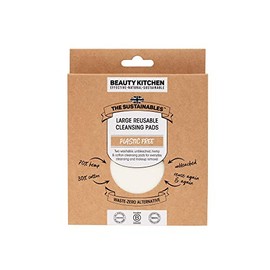 Beauty Kitchen - The Sustainables Large Reusable Cleansing Pads x 2 - Eco-friendly Makeup Remover Pads - Gentle and Effective Cleansing - Skincare Essential