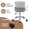 Gitrah Vanity Chair with Wheels Adjustable Vanity Stool with Storage