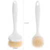 Facjoleco Dish Brush with Handle, Pot Brush, 2 Pack Kitchen