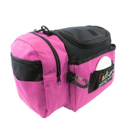 Fade Crunch Disc Golf Bag – Lightweight, Durable, and Insulated Shoulder Bag for All Skill Levels - Practice Bag - Lightweight Bag for night golf (Flamingo Pink)