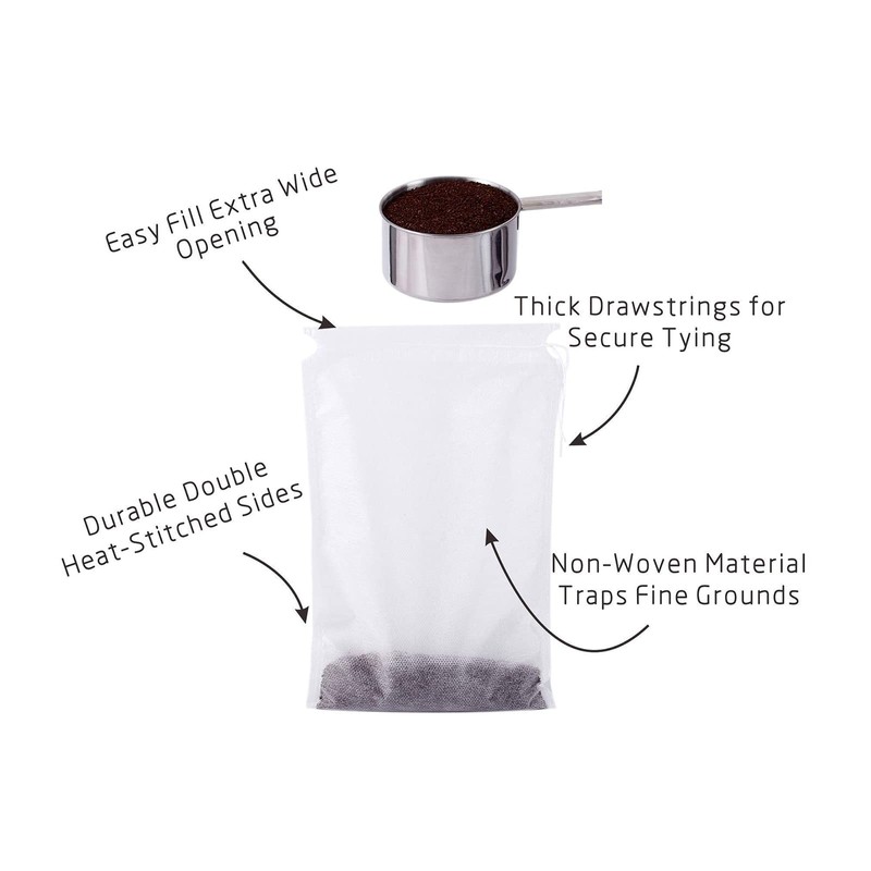 Hogurity 60PCS No Mess Cold Brew Bags, Cold Brew Coffee