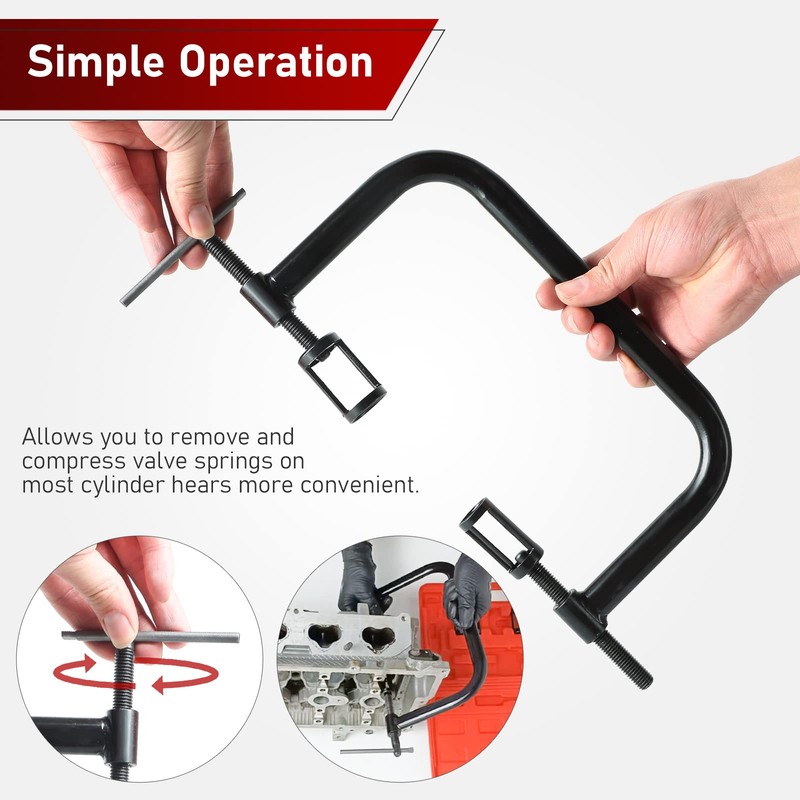 ATP Solid Valve Spring Compressor C Clamp Service Kit