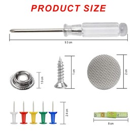 Duoleimi 100-teiliges Dachhimmel Reparatur Set - Auto Dachhimmel Reparatur Nieten, Knöpfe, Stecknadeln, Schraubendreher & Maßband für alle Autos.