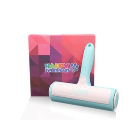 HAPPY SWEETHEART Tierhaarentferner – Premium Fusselrolle Hunde- und Katzenhaarentferner - Wiederverwendbare Bürste - Tierhaar Fusselbürste mit Auffangbehälter