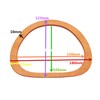 Model Worker 4PCS MDF Oval Shaped Handles Replacement for Handmade