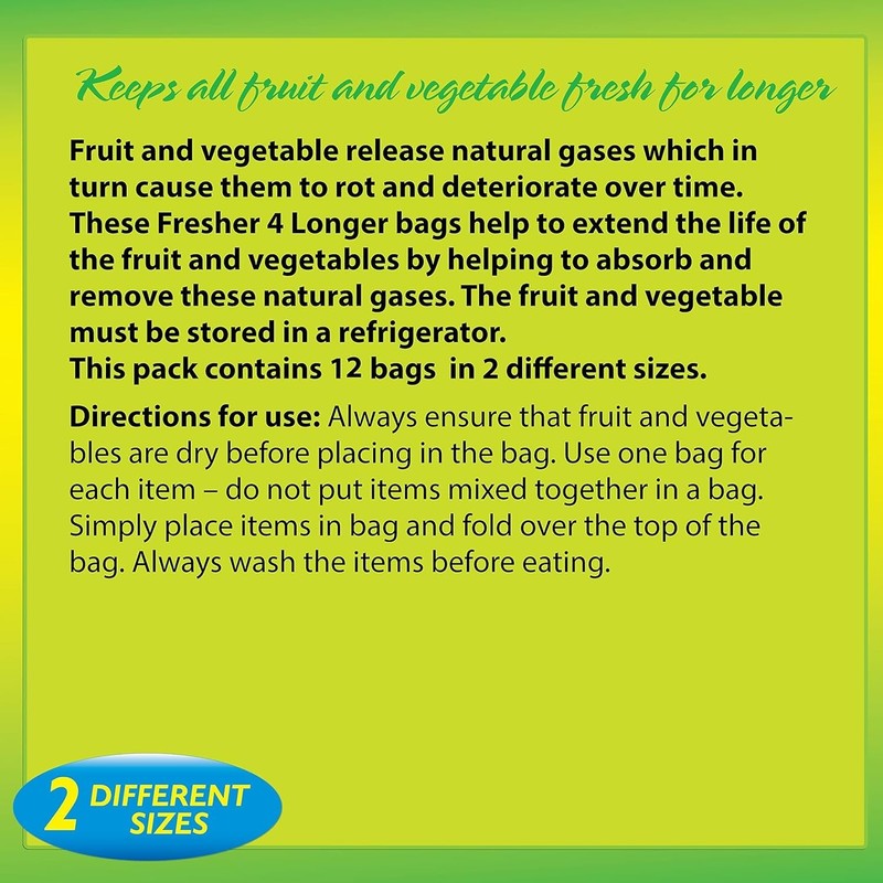 2x12 Sealapack Fruit & Vegetable Bags – Fresher 4 Longer