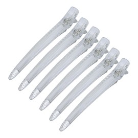 KISARG Dakar Men's Hair Pin, Blocking Hair Clip, Non-marking Non-Slip, Large, Bangs, Hairdresser, Commercial Use, Set of 6, Clear