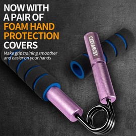 Carvanchy Grip Strength Trainer, 50LB, Wrist Forearm Strengthener, Metal No Slip, Hand Grip Gripper Strengthener for Strength Training and Exercise, Hand Workout Squeezer Grip Strength