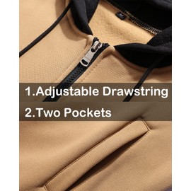 GXAMOY Men's 2 Pieces Tracksuits Running Sports Suits Drawstring Waistband Sweatsuit BlackMoonBlue(TZ05) S