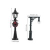 Angoily 12Pcs Miniature Street Lights Mixed Styles Landscape Lamp Posts
