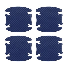 HOPESPANNER Universal 80x88mm Car Door Handle Bowl Sticker Anti-Scratches+Auto Door Handle Protective Film 4 Pcs Blue