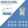 Therwen 12 Pcs Classroom Mounting Brackets Classroom Flag Wall Bracket