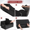 JEYODA Suede Leather Trunk Organizer, Large Capacity Soft Car Organizers