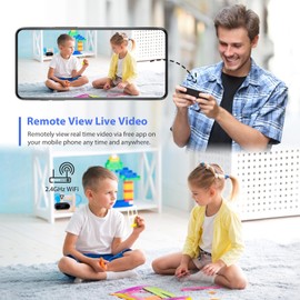 Hidden Camera WiFi 1080P HD Camera Clock Indoor Wireless Small Nanny Cam with Motion Detection, Night Vision for Home and Office Security, No Audio