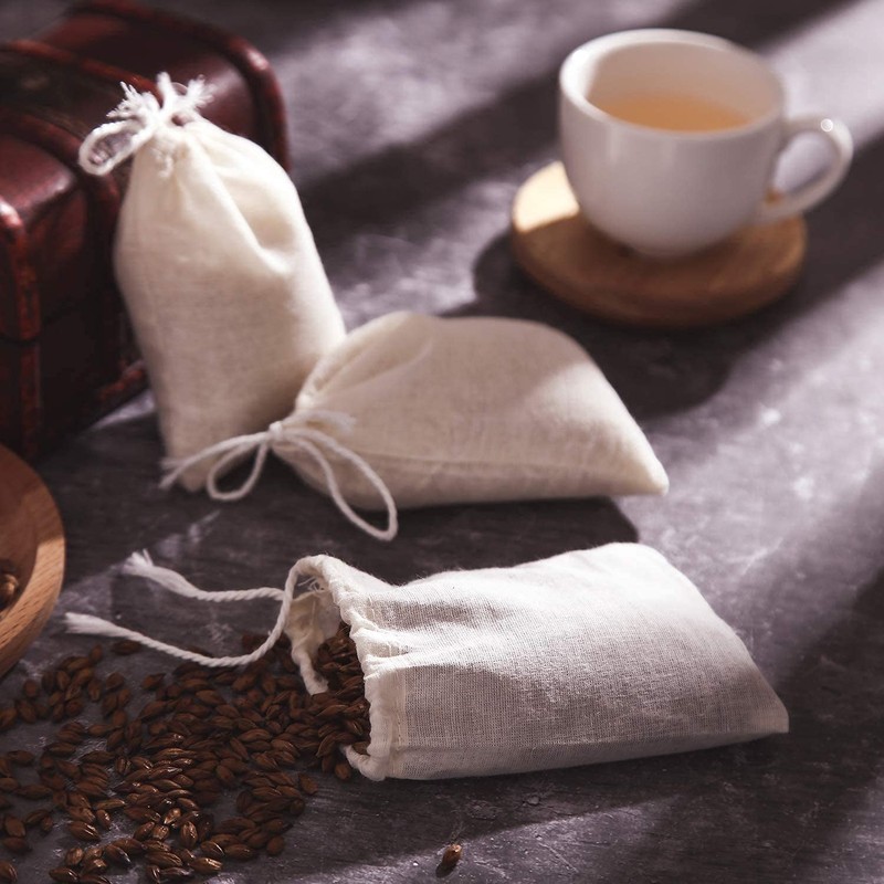 LUCKYBEE Tea Bags Disposable Empty Bags Fabric Filter with Tea
