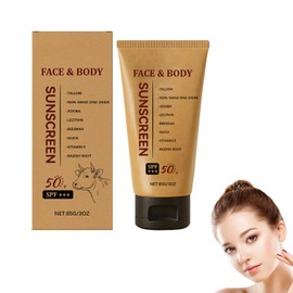 Mineral Tallow Sunscreen SPF 50+ - Safest Organic Natural Tallow Sunscreen - Clean Non-Greasy Formula for Face and Body