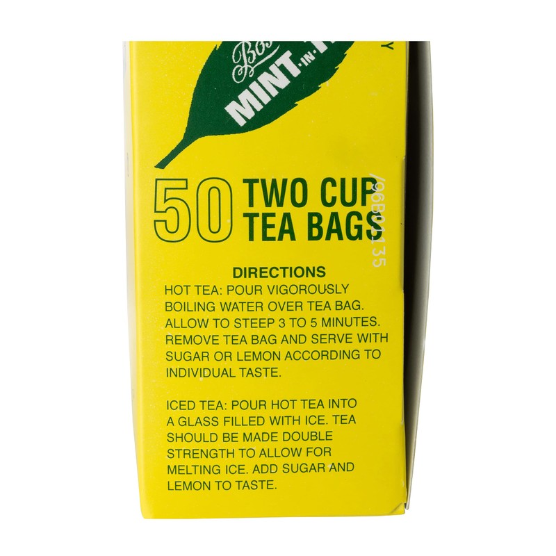 The Boston Tea Company Mint-In-Tea, 50 Tea Bags (Pack of