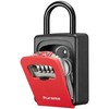 Puroma Lock Box, Large Key Lock Box Resettable Combination Code