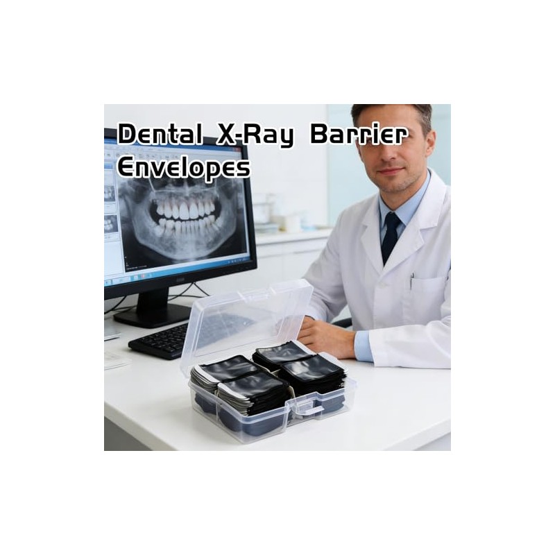 Sobres de barrera de rayos X dentales, mangas protectoras desechables