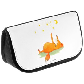 Mr. & Mrs. Panda Cosmetic Bag Fox Stars, neutral, Hand Drawn