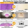 LaLuLa Purple Crystal Chandelier for Girls Bedroom, 3-Light E12 Flush