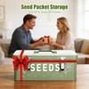 Zenymb Seed box, Seed storage box, Garden seed organizer