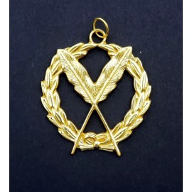 Masonic Collar Jewel GRAND Secretary Gold Freemason Mason