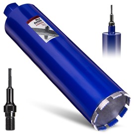 DaduoRi - Broca de núcleo de hormigón de 4" con adaptador SDS Plus (hilera 1-1/4"-7) - Profundidad de corte de 14" y brocas de núcleo sol...